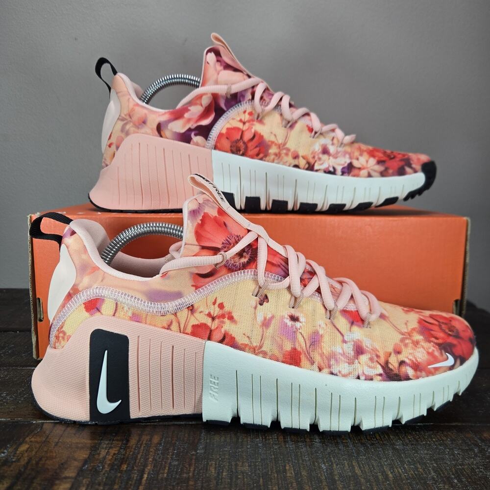 NEW Nike Free Metcon 6 AMP Womens Size 11 Training Shoes Coral Floral Mens 9.5